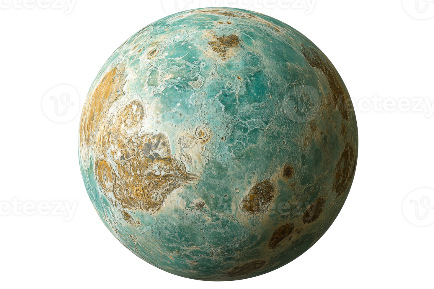 Beautiful view of a colorful planet surface png