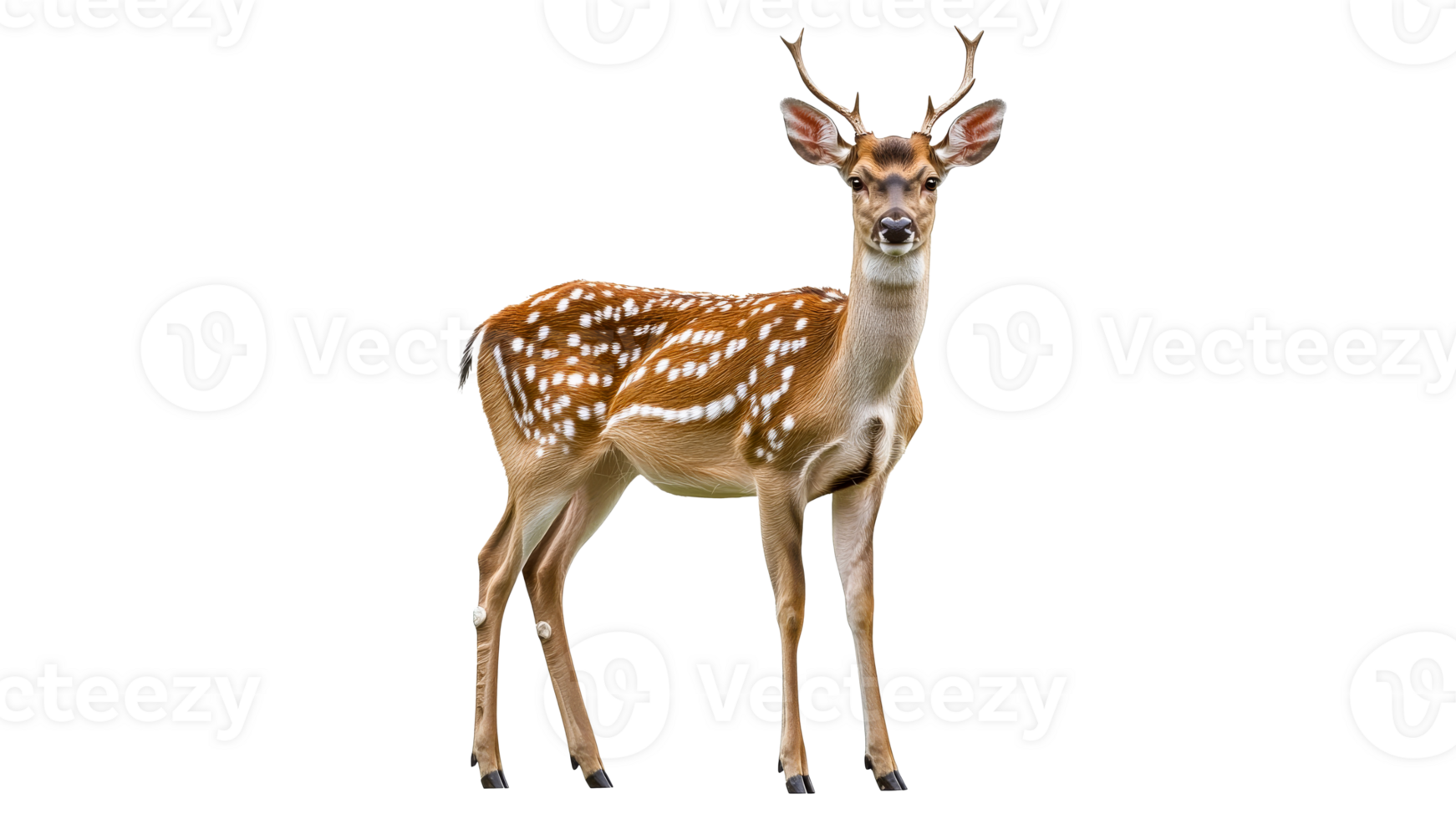 Young deer standing gracefully in a natural pose png
