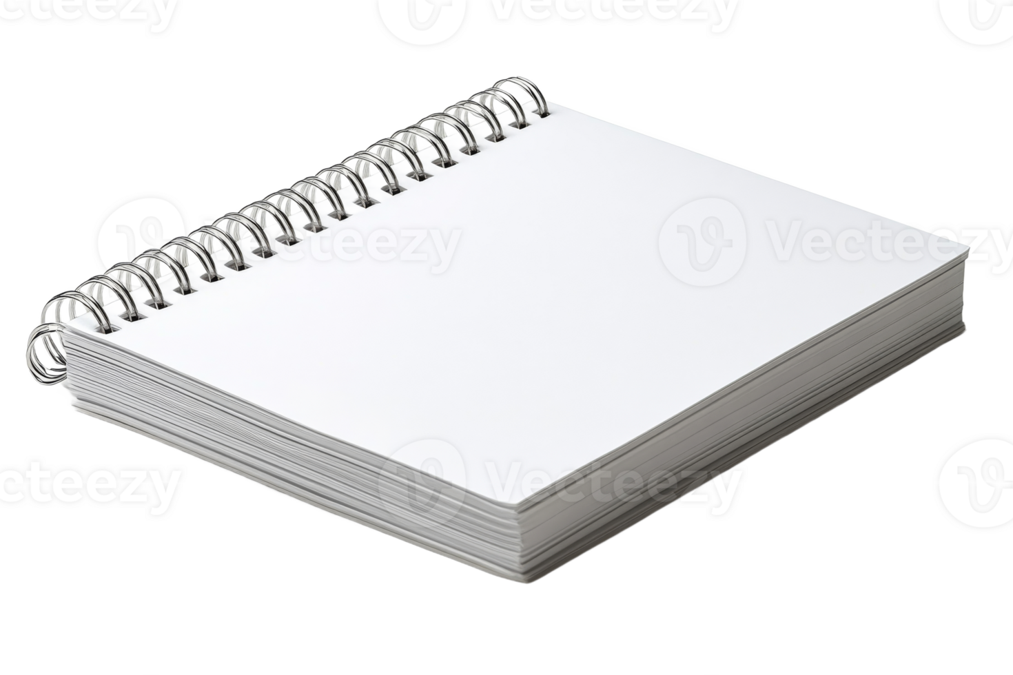 Blank spiral notebook ready for creative ideas png