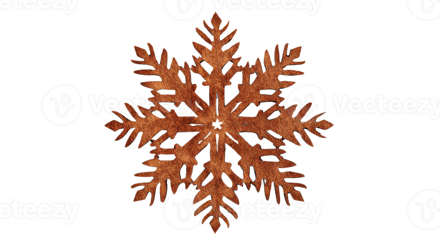 Decorative snowflake design for winter decor png