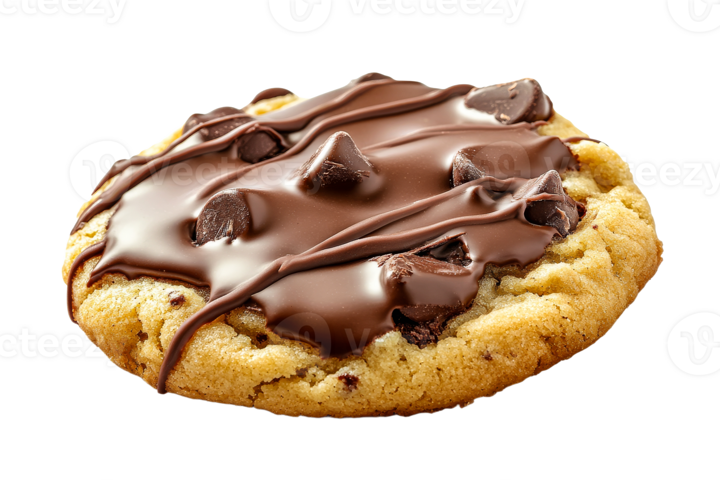 Melted chocolate chip cookie delight png