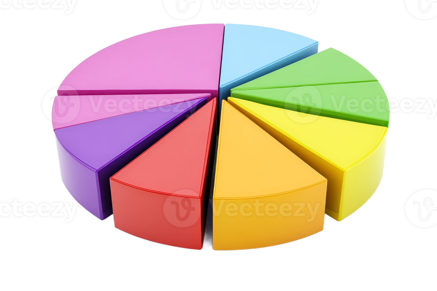 Vibrant shapes for learning activities png