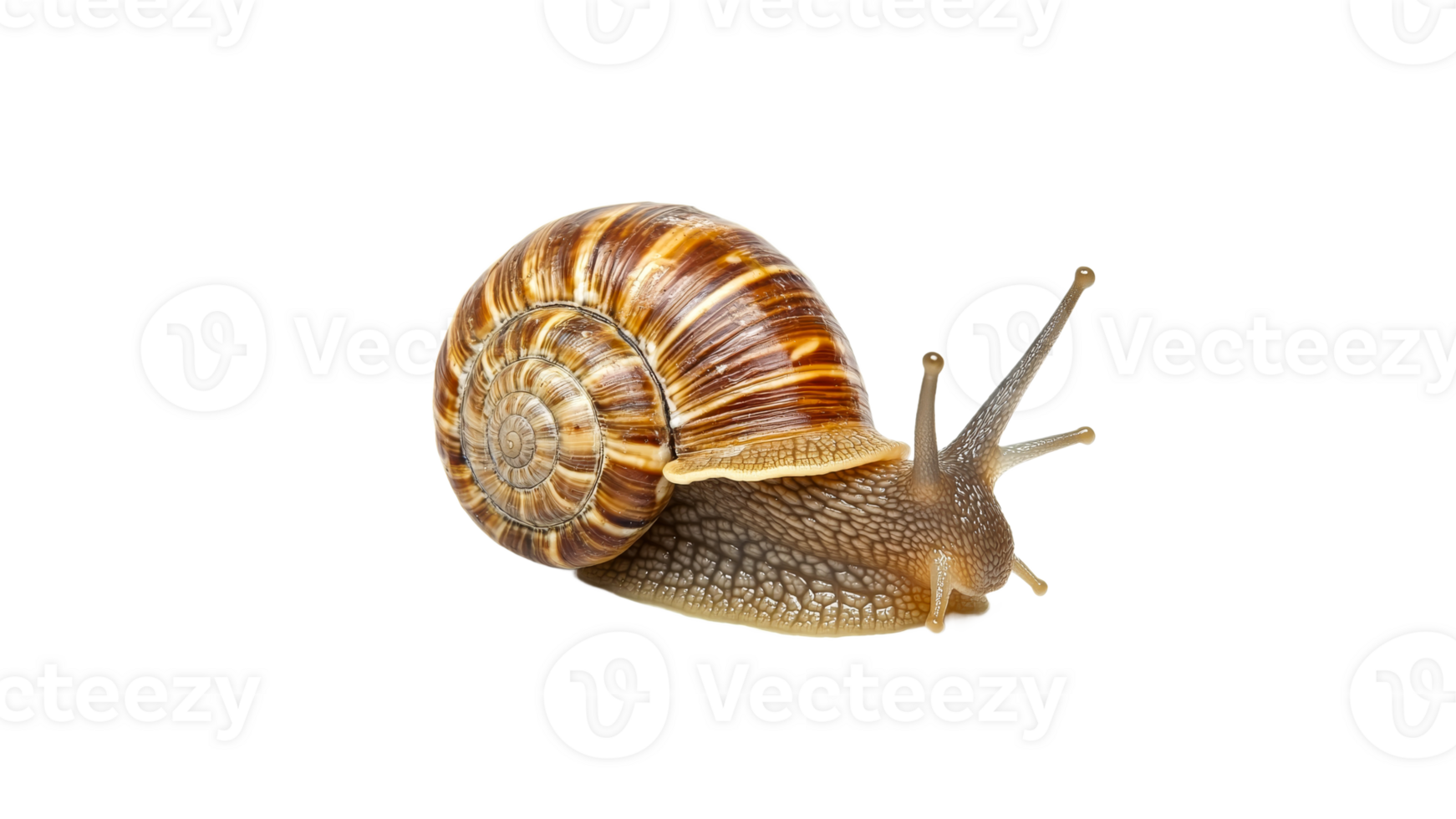 Snail moving slowly on a white background png