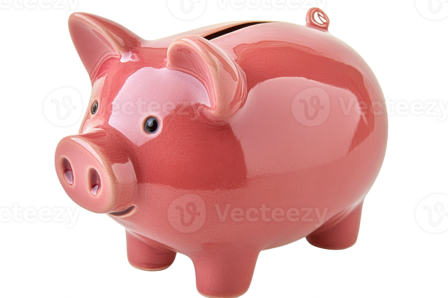 Ceramic piggy bank for saving coins and money png