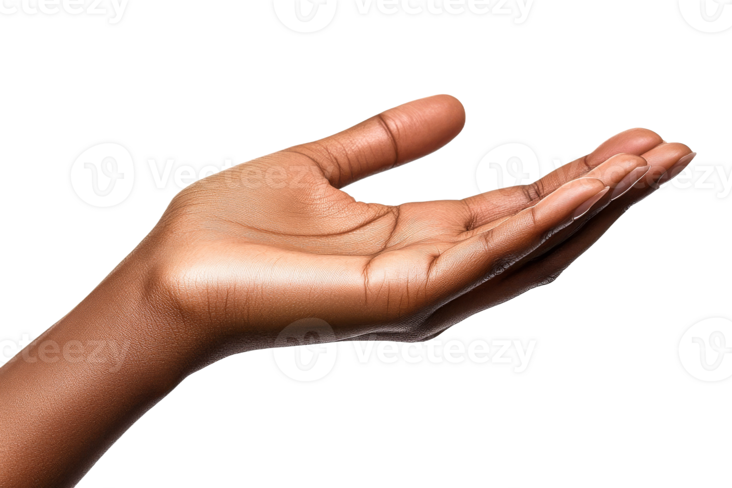 Open hand gesture signaling invitation or help png