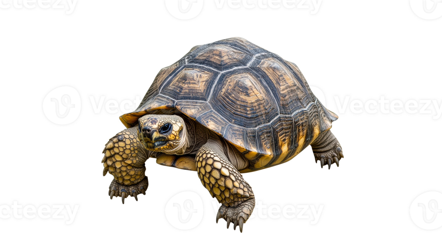 Tortoise walking on a white surface in daylight png