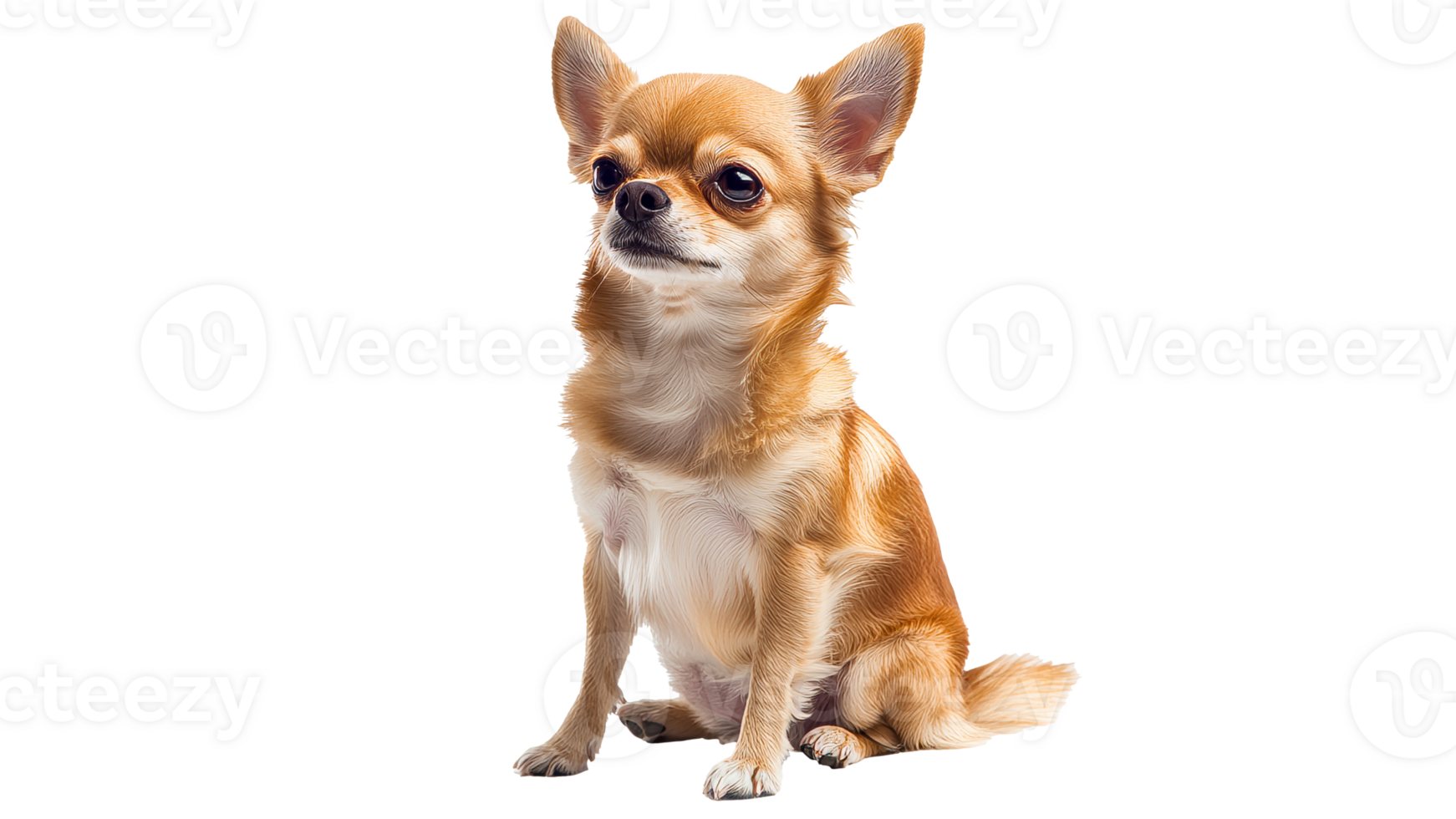Chihuahua poses on a white background png