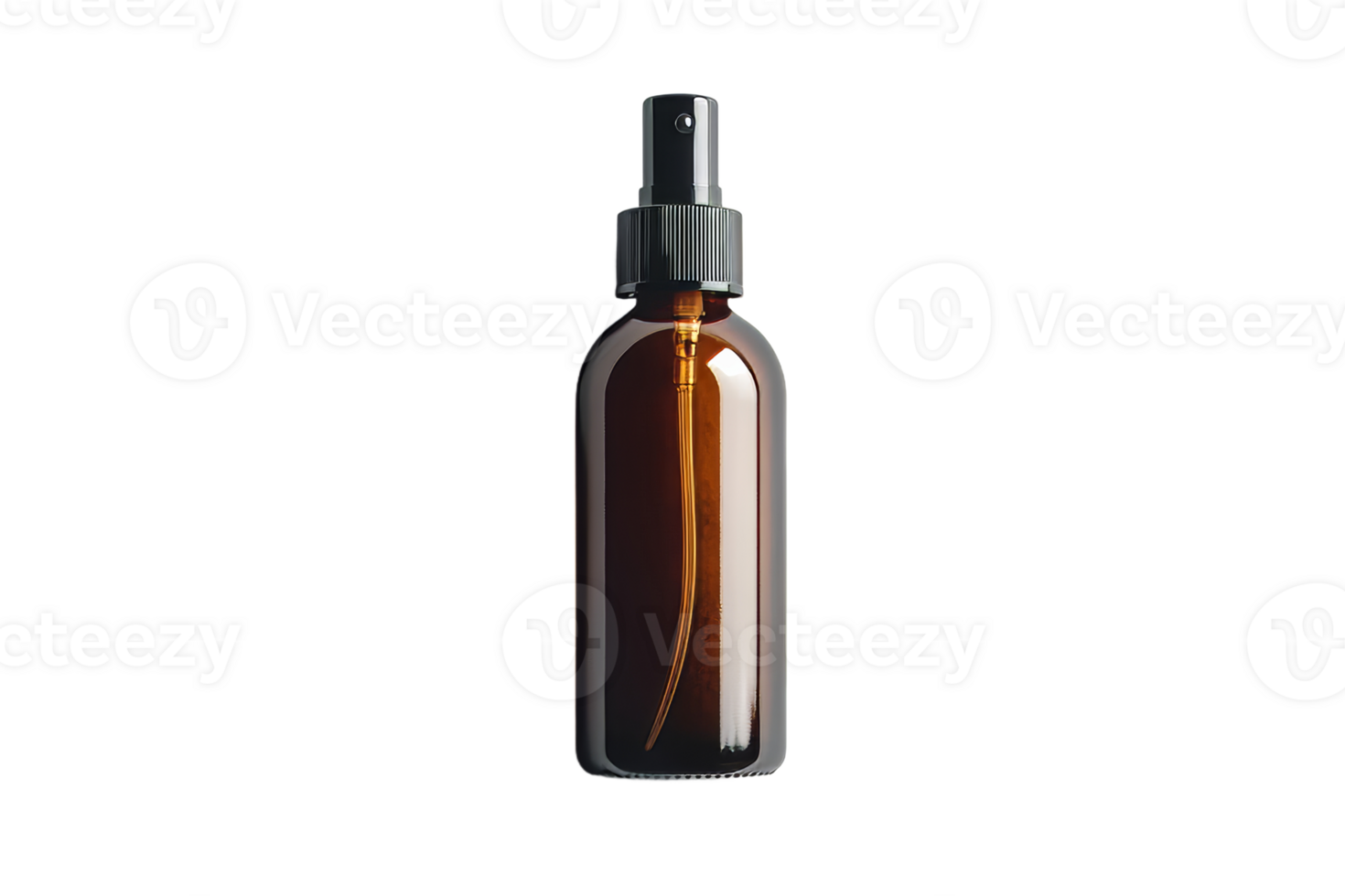 Brown glass spray bottle for essential oils png