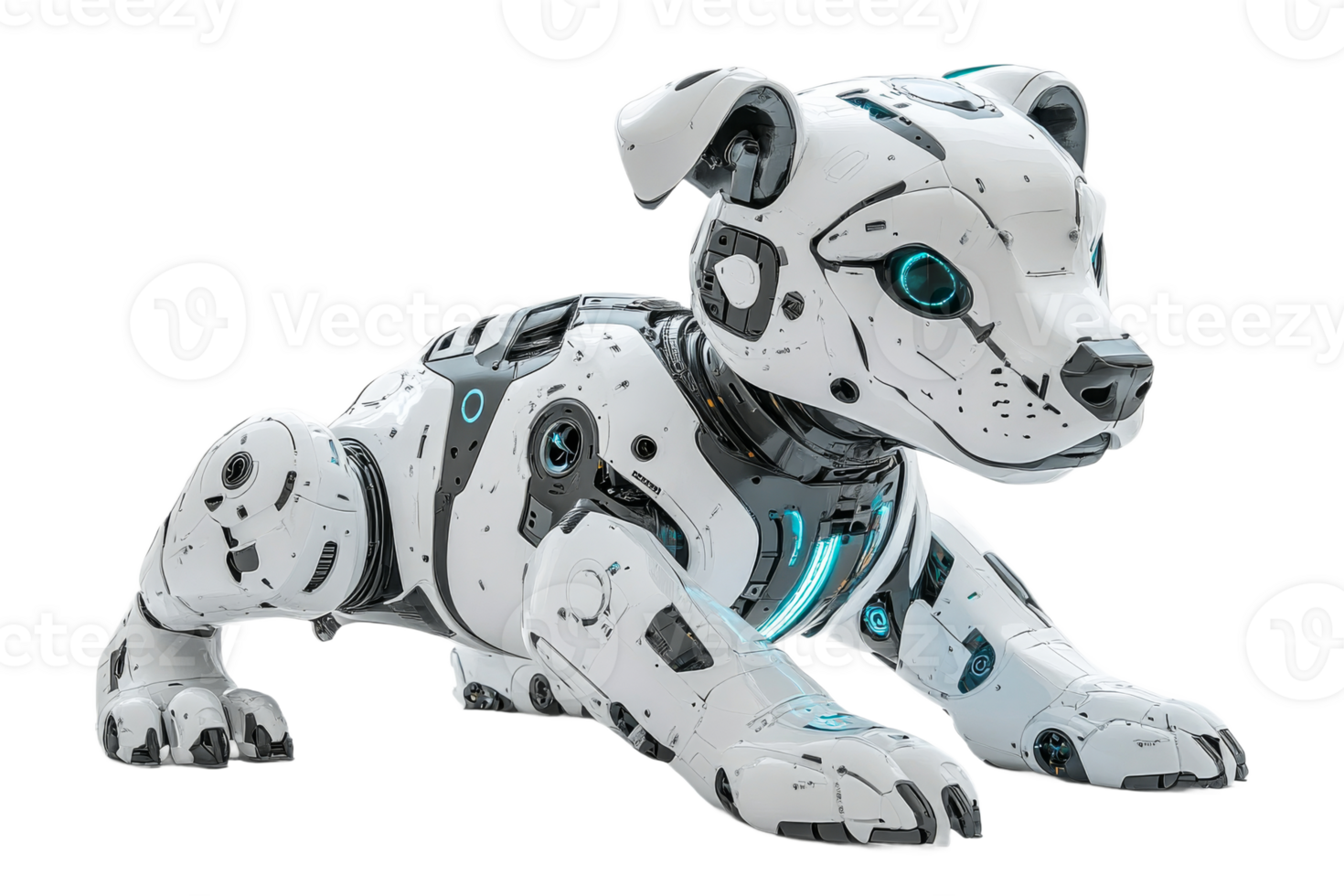 Robotic dog with advanced design features png