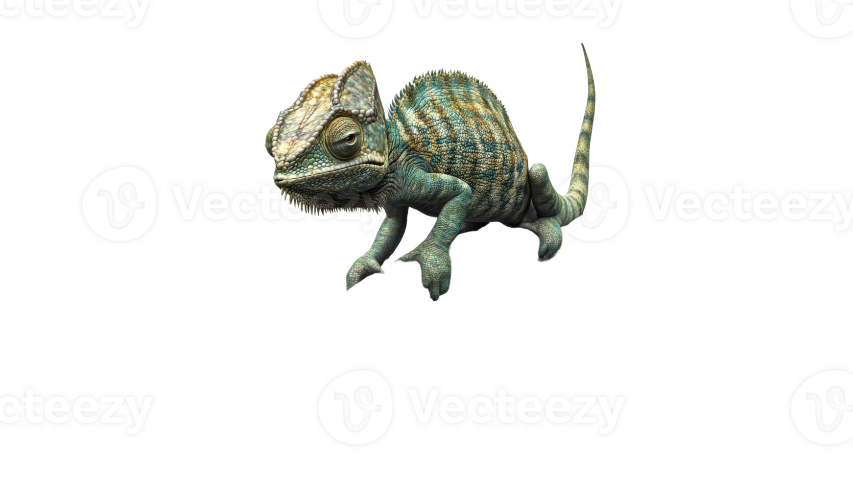 Chameleon displaying unique colors png