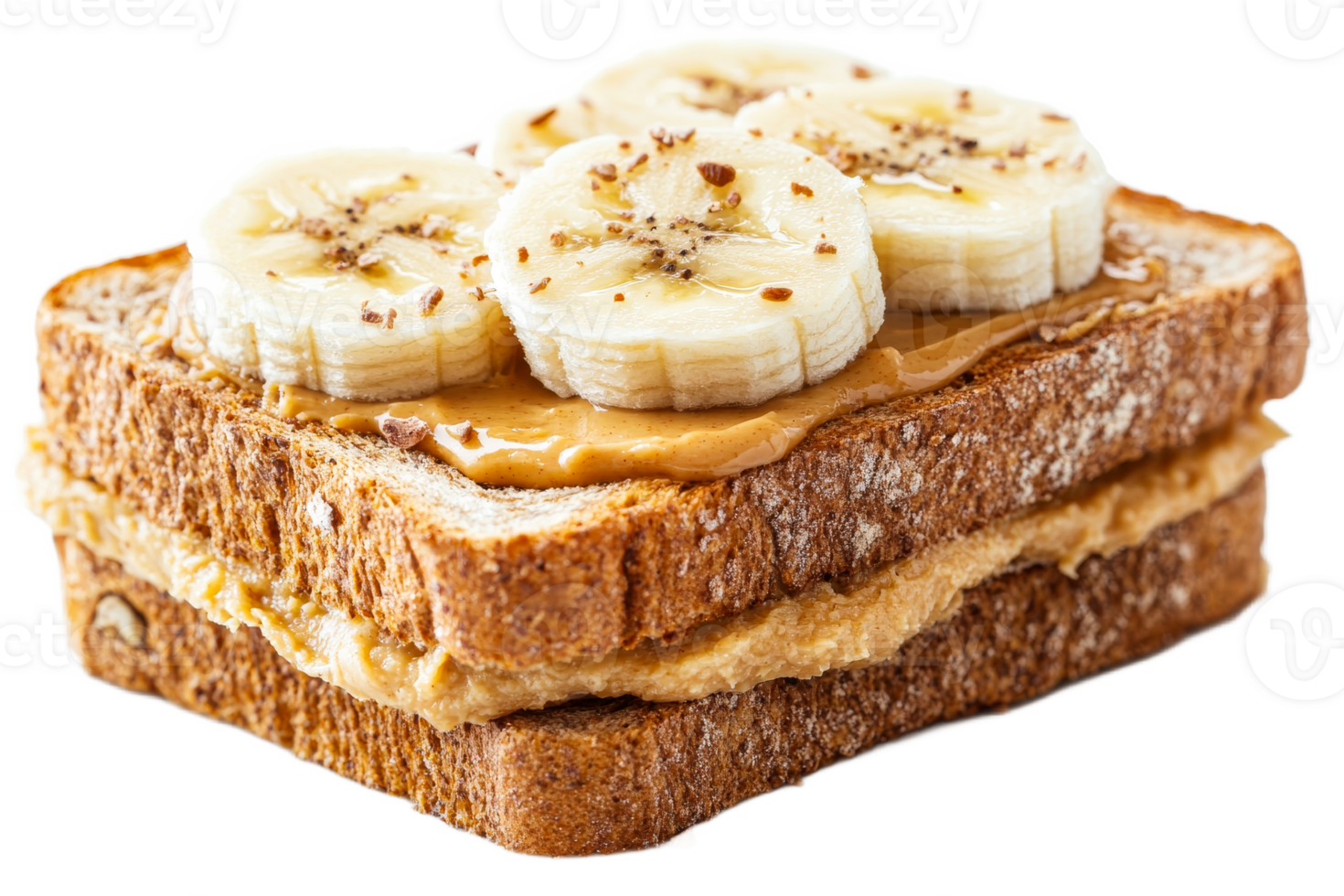 Peanut butter banana sandwich breakfast png