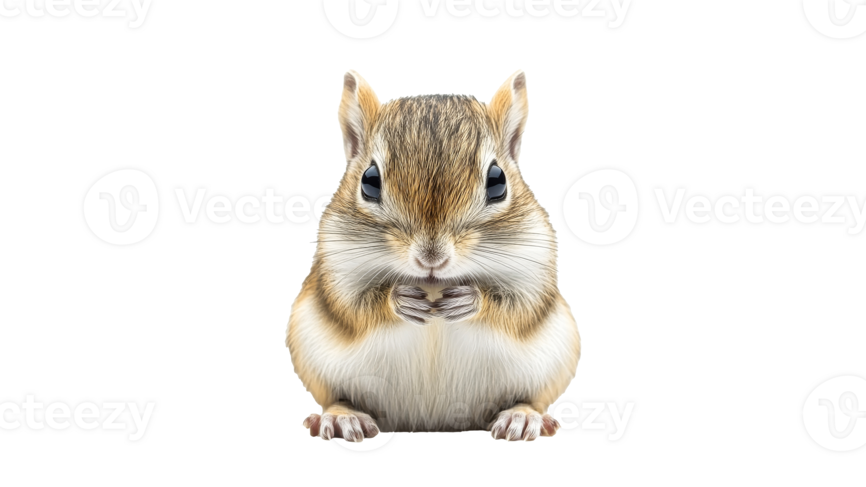 Cute small rodent sitting and holding food png