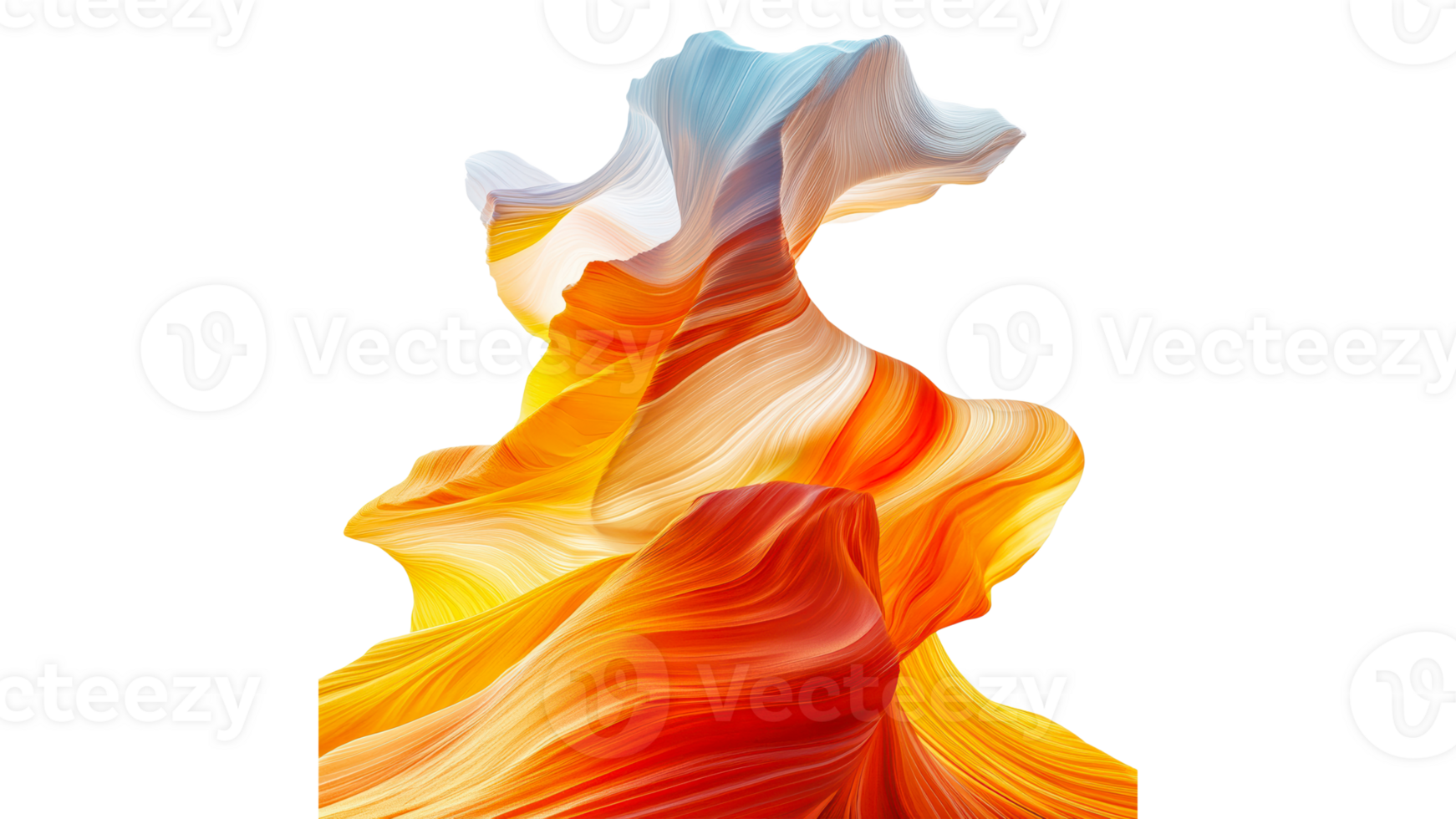 Colorful swirling patterns in abstract art design png