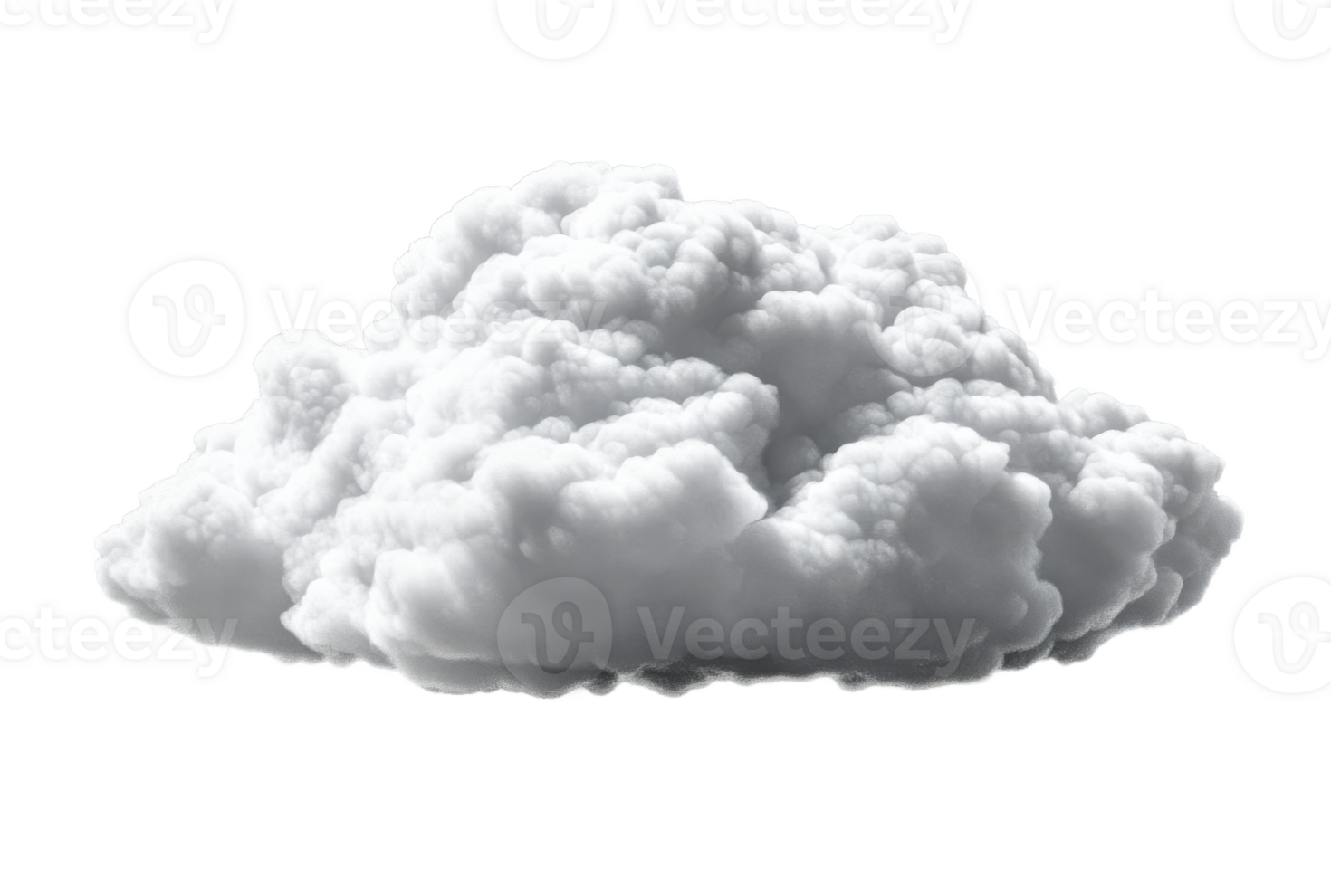 Soft white cloud floating in clear blue sky png
