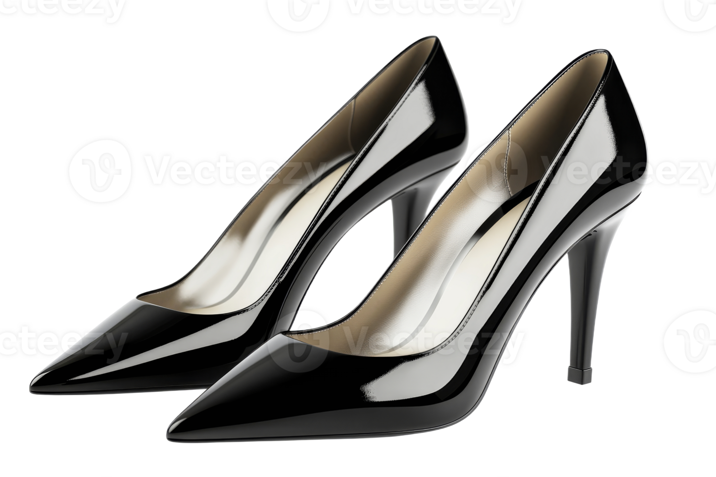 Elegant black high heels perfect for any occasion png
