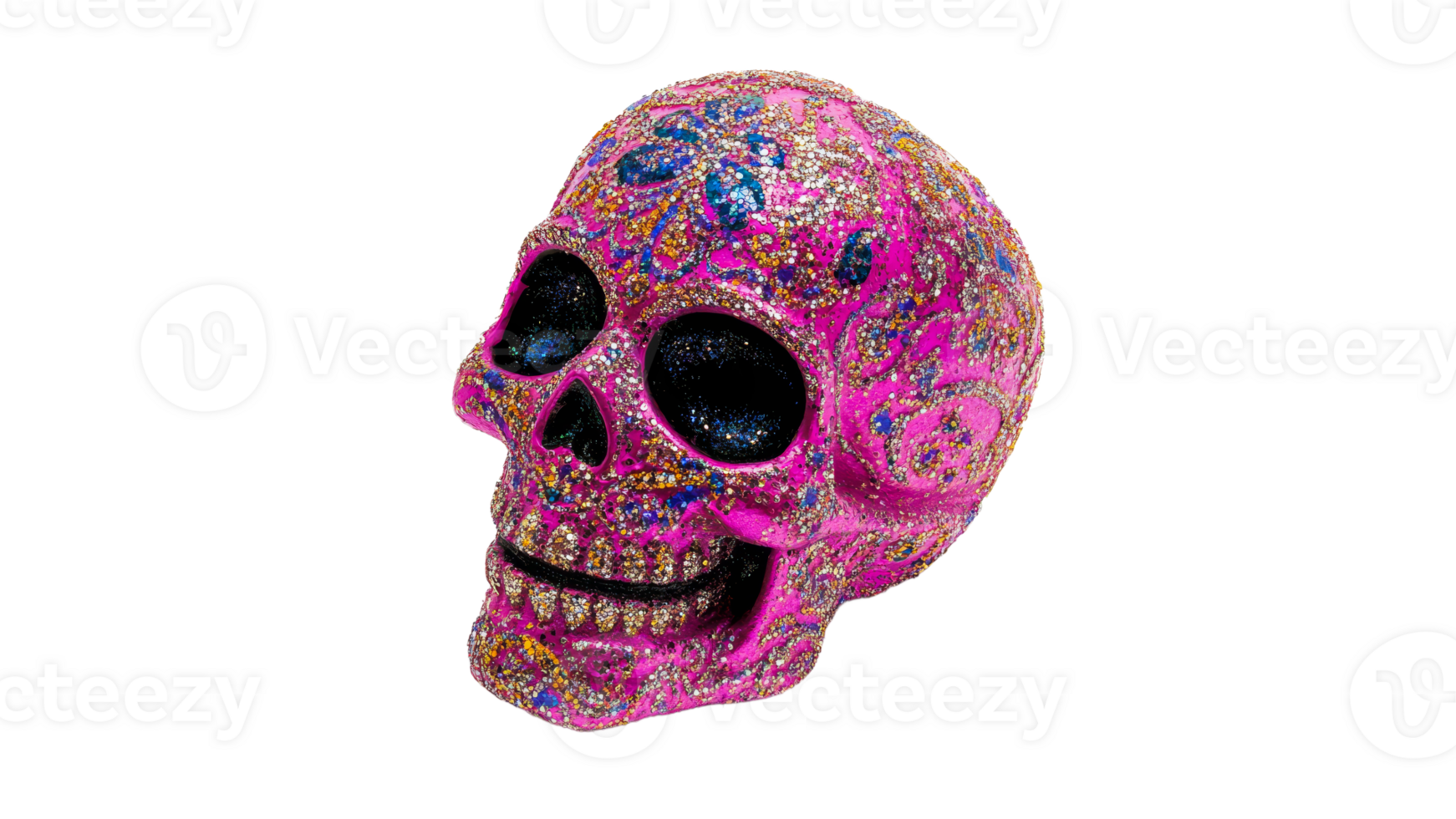 Vibrant skull for cultural celebrations png
