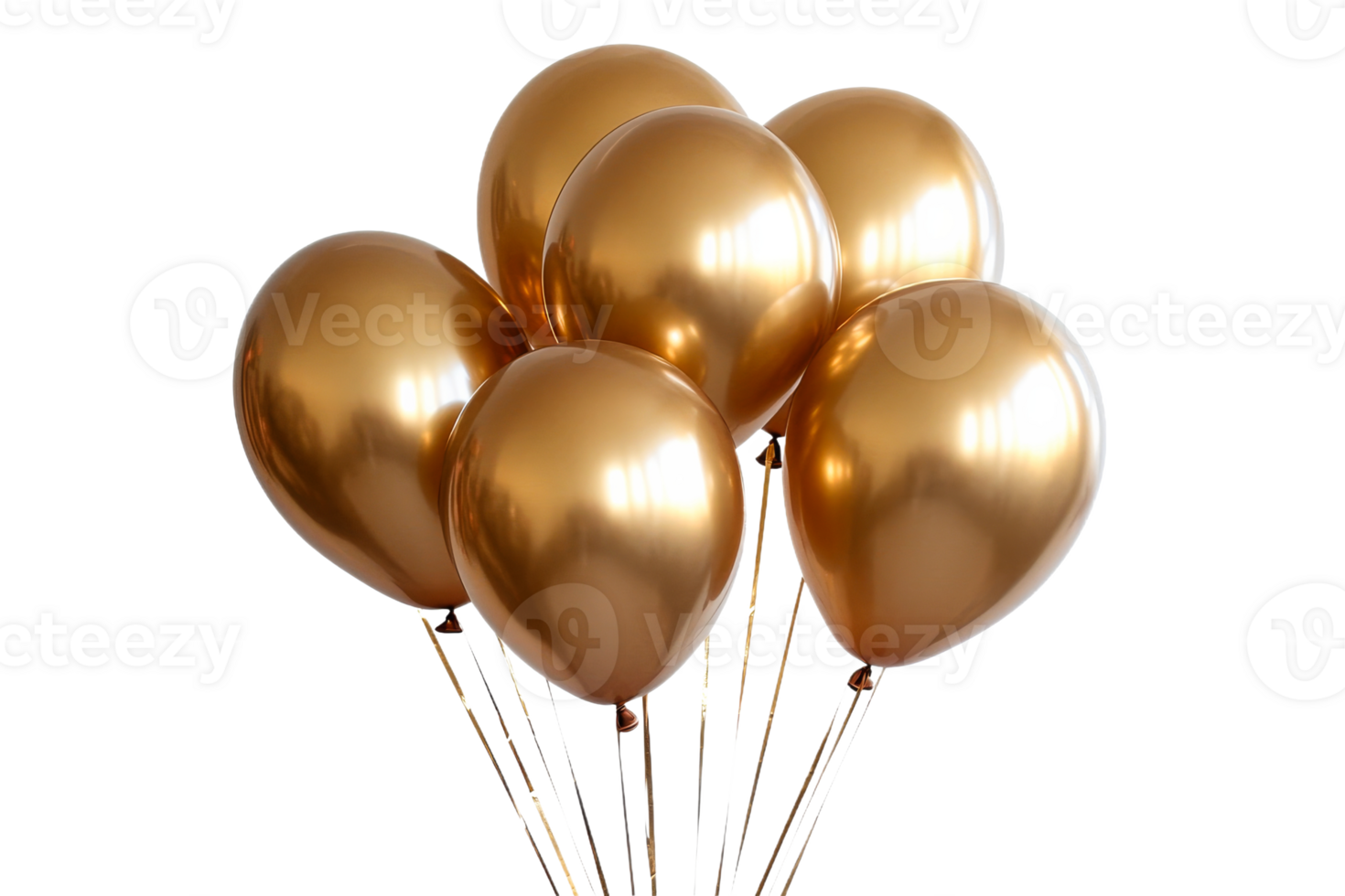 Golden balloons add a festive touch png