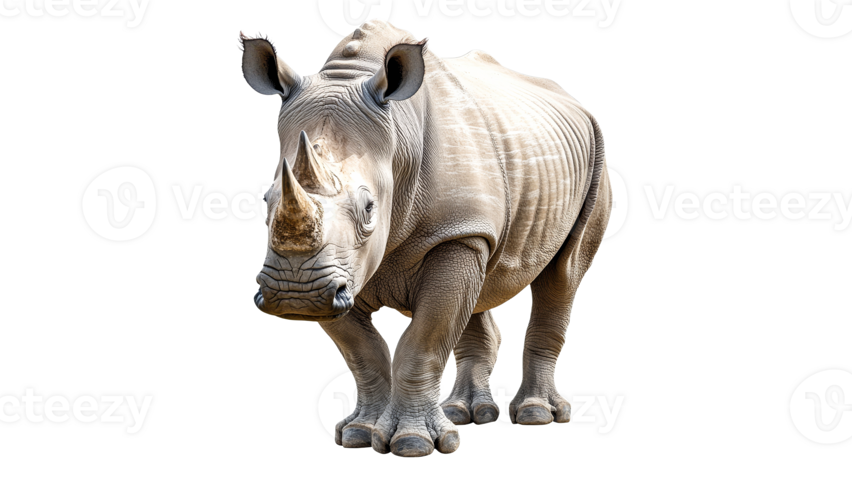 Rhinoceros walking in a natural environment png