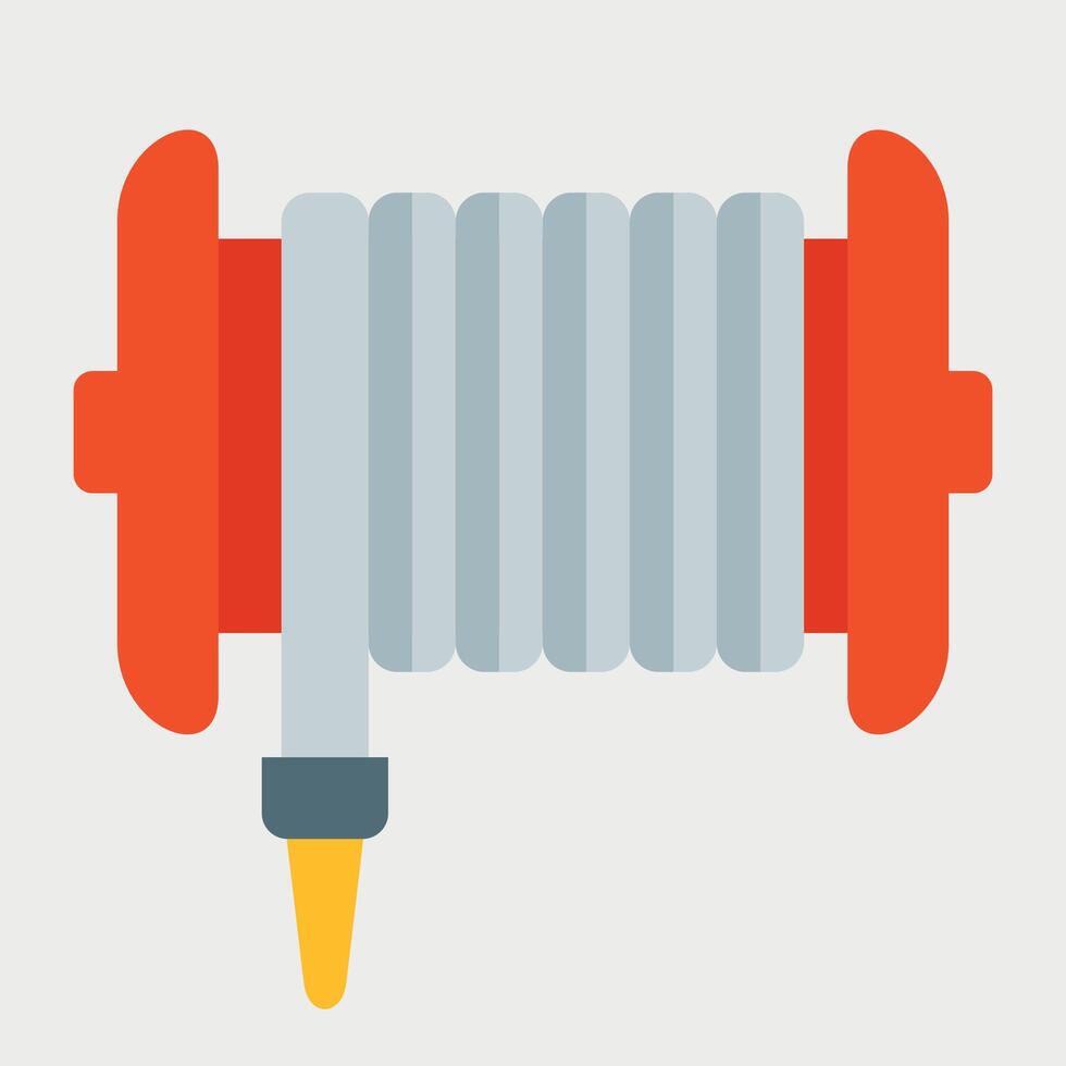fire hose color icon on white background vector