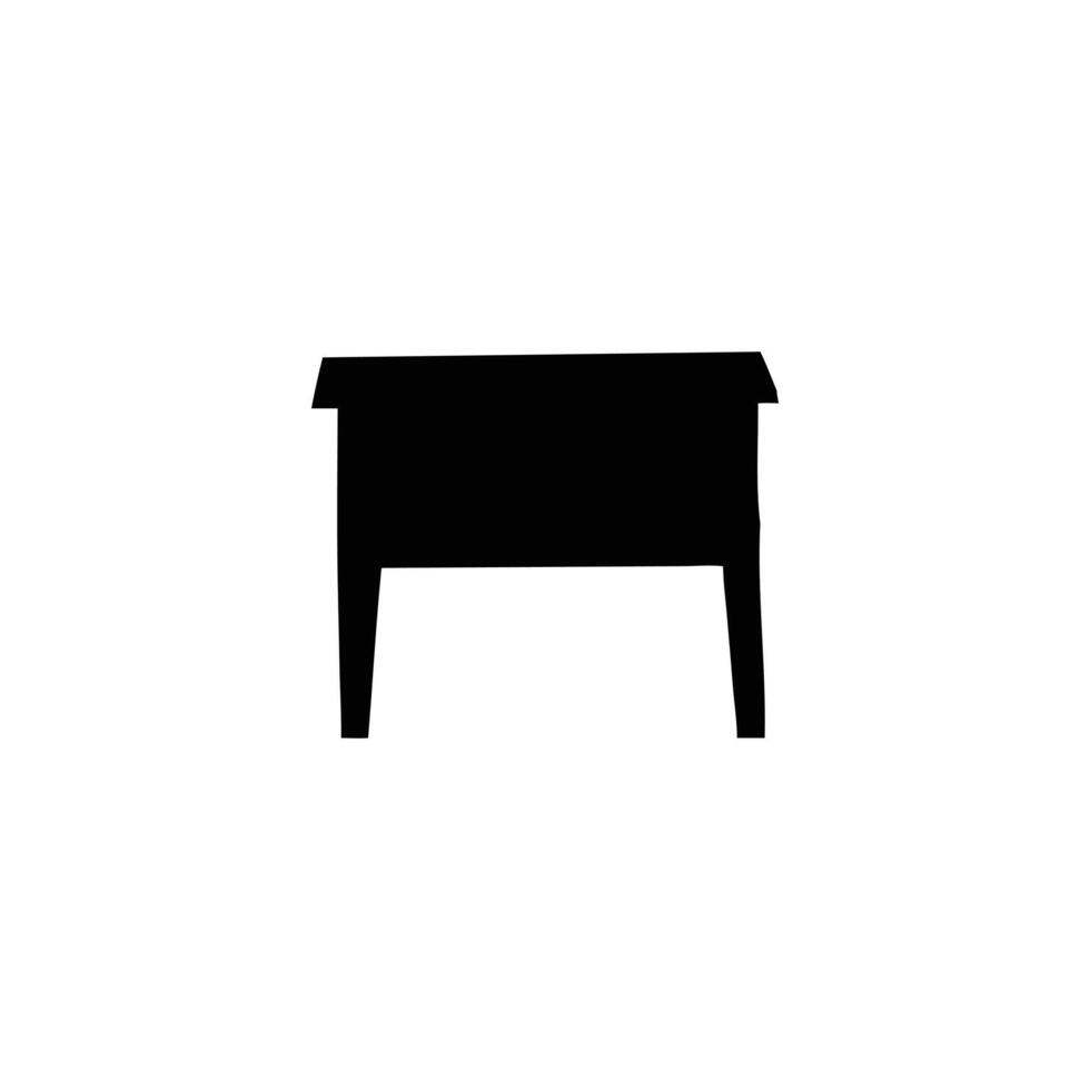 Table silhouette illustration vector