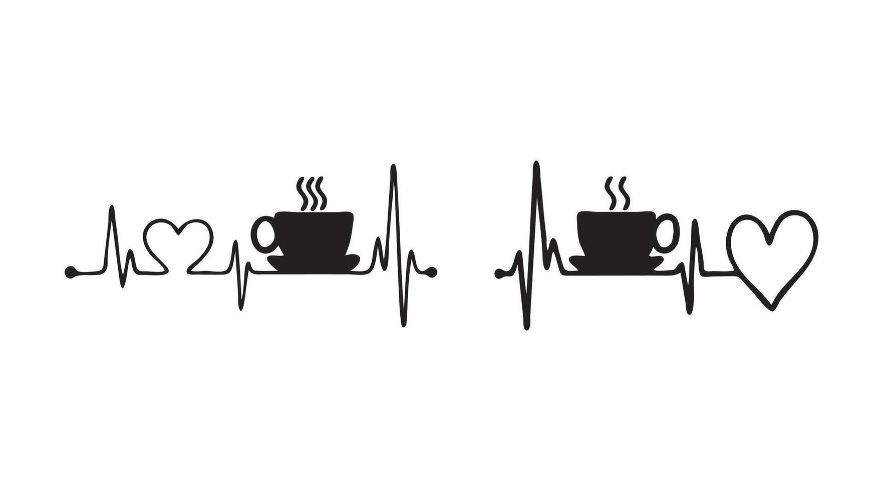 Coffee out line icon vector