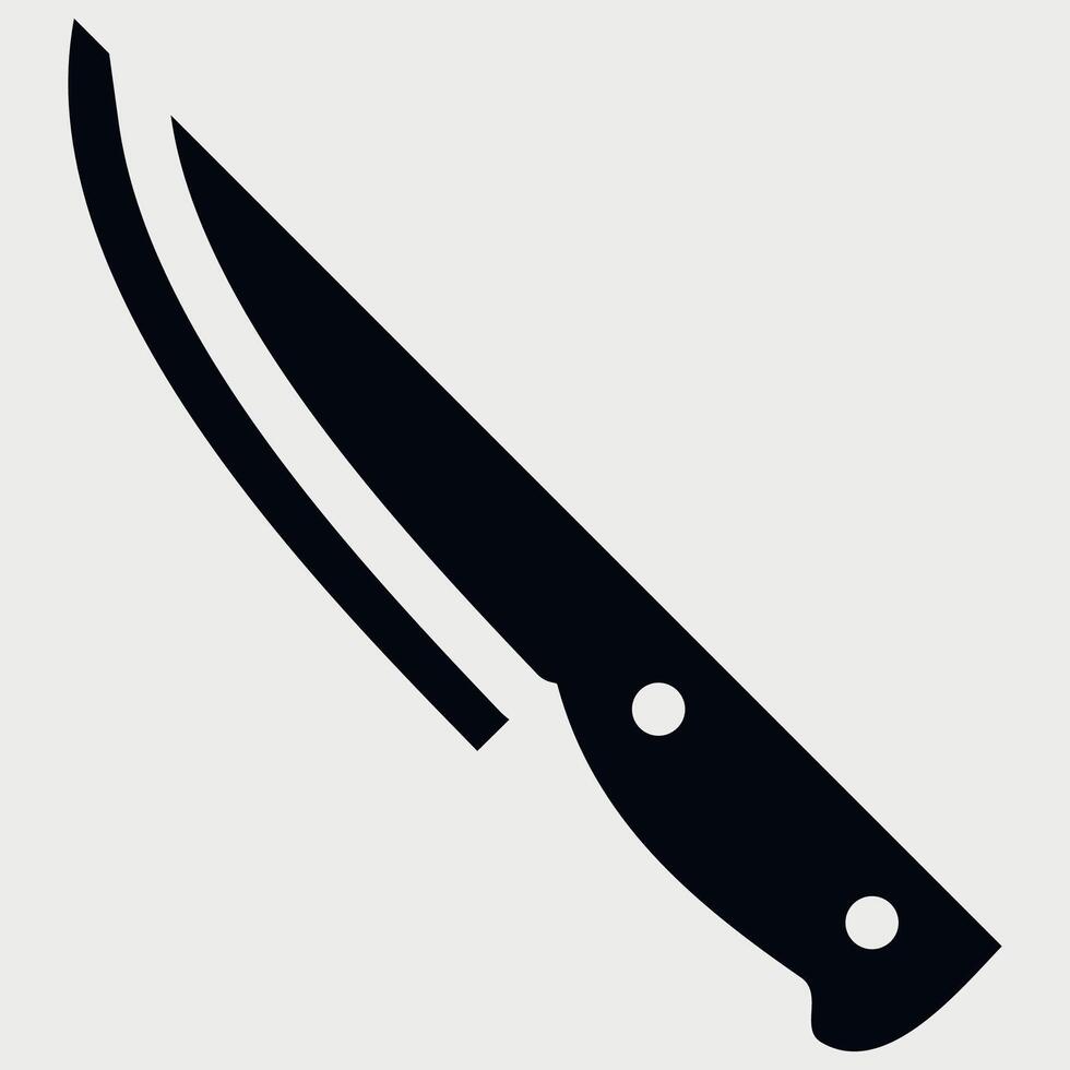 knife icon on white background vector