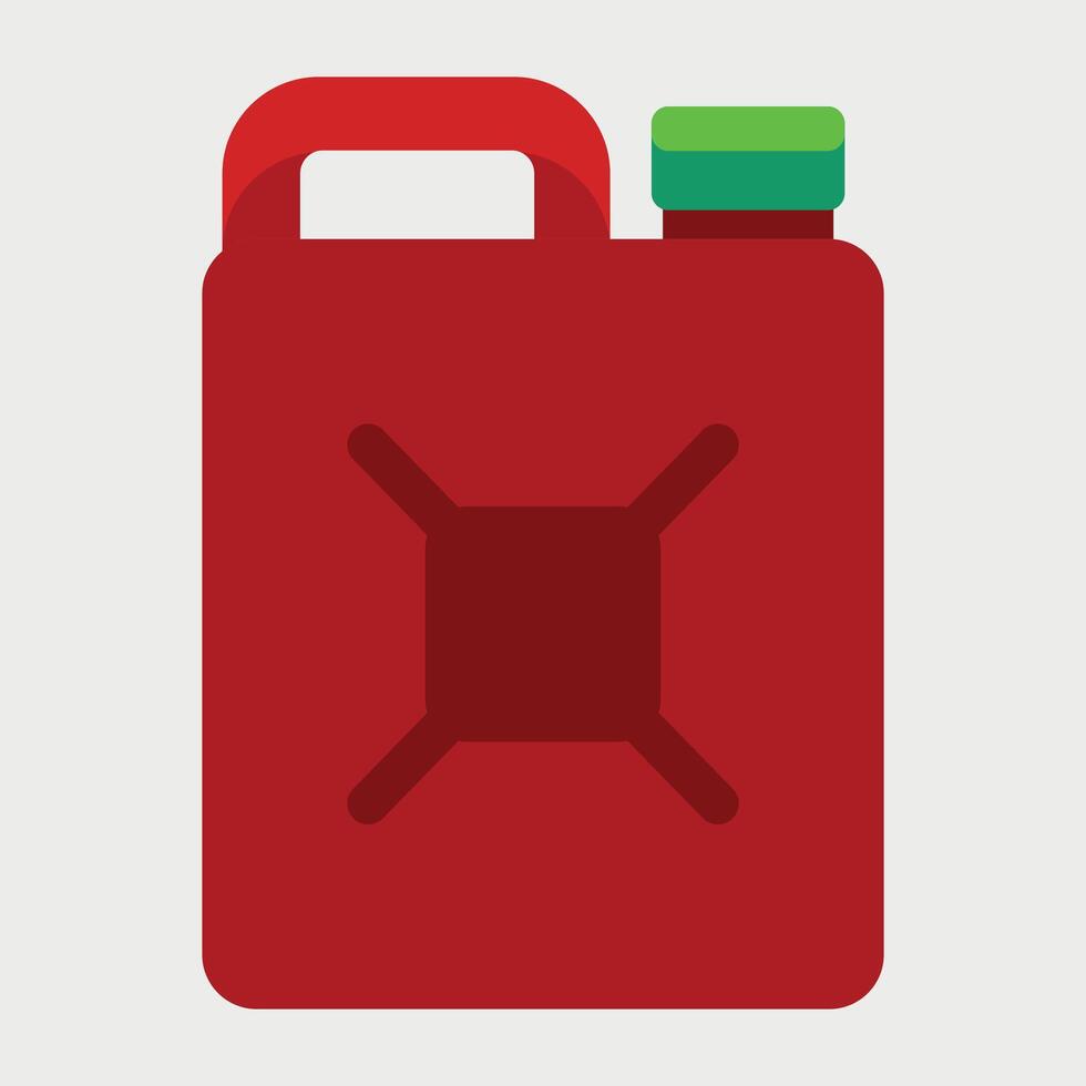 red canister icon on white background vector
