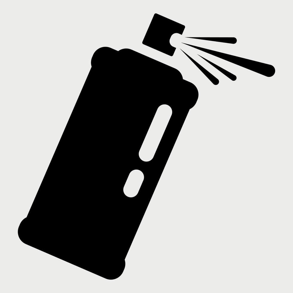 spray paint bottle icon on white background vector