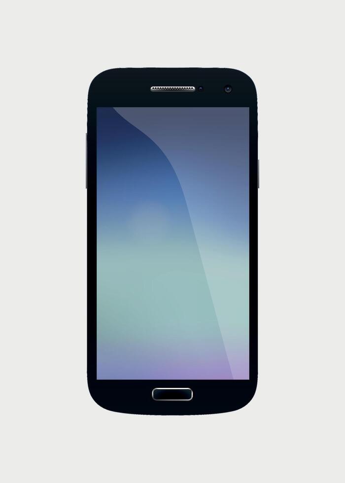 mobile smartphone on white background vector