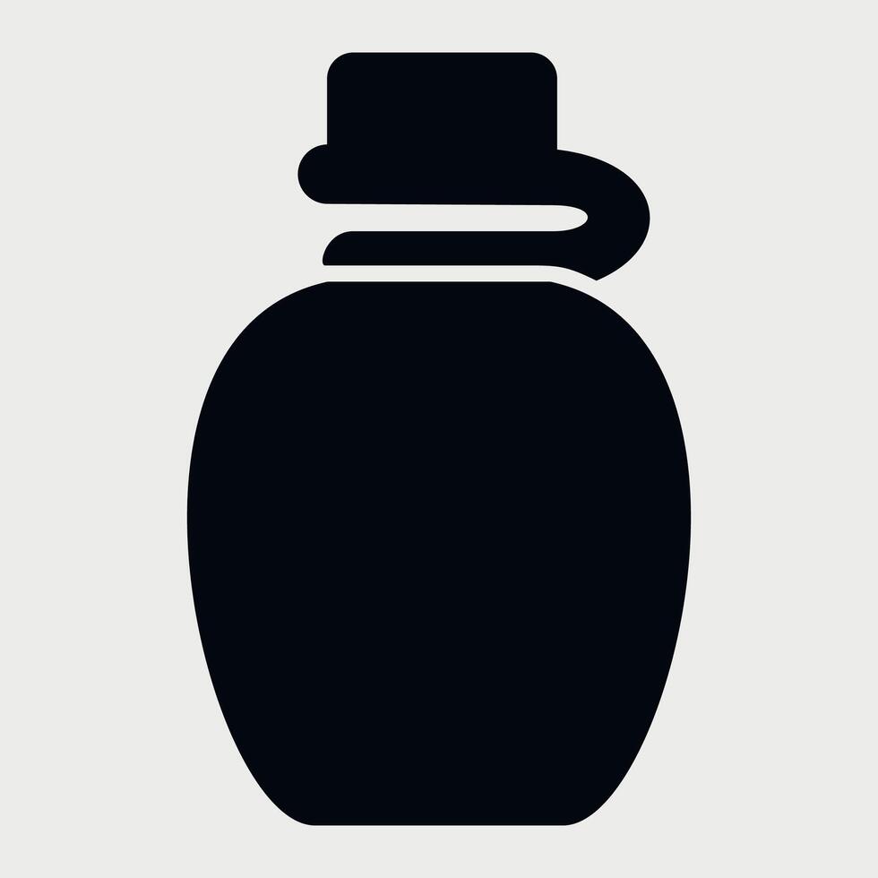 water bottle icon on white background vector
