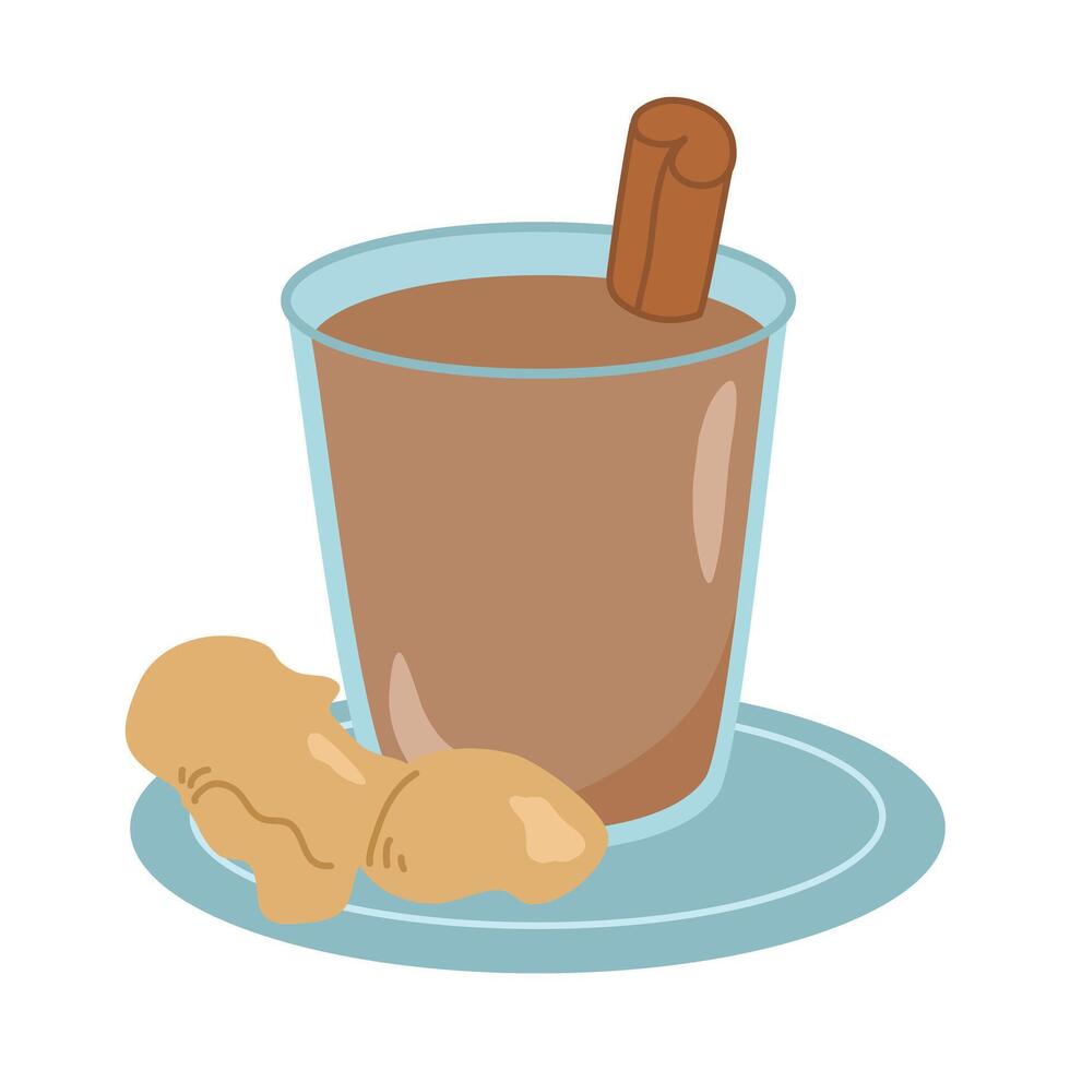 Jamu beras kencur is Indonesian traditional herbal drink vector