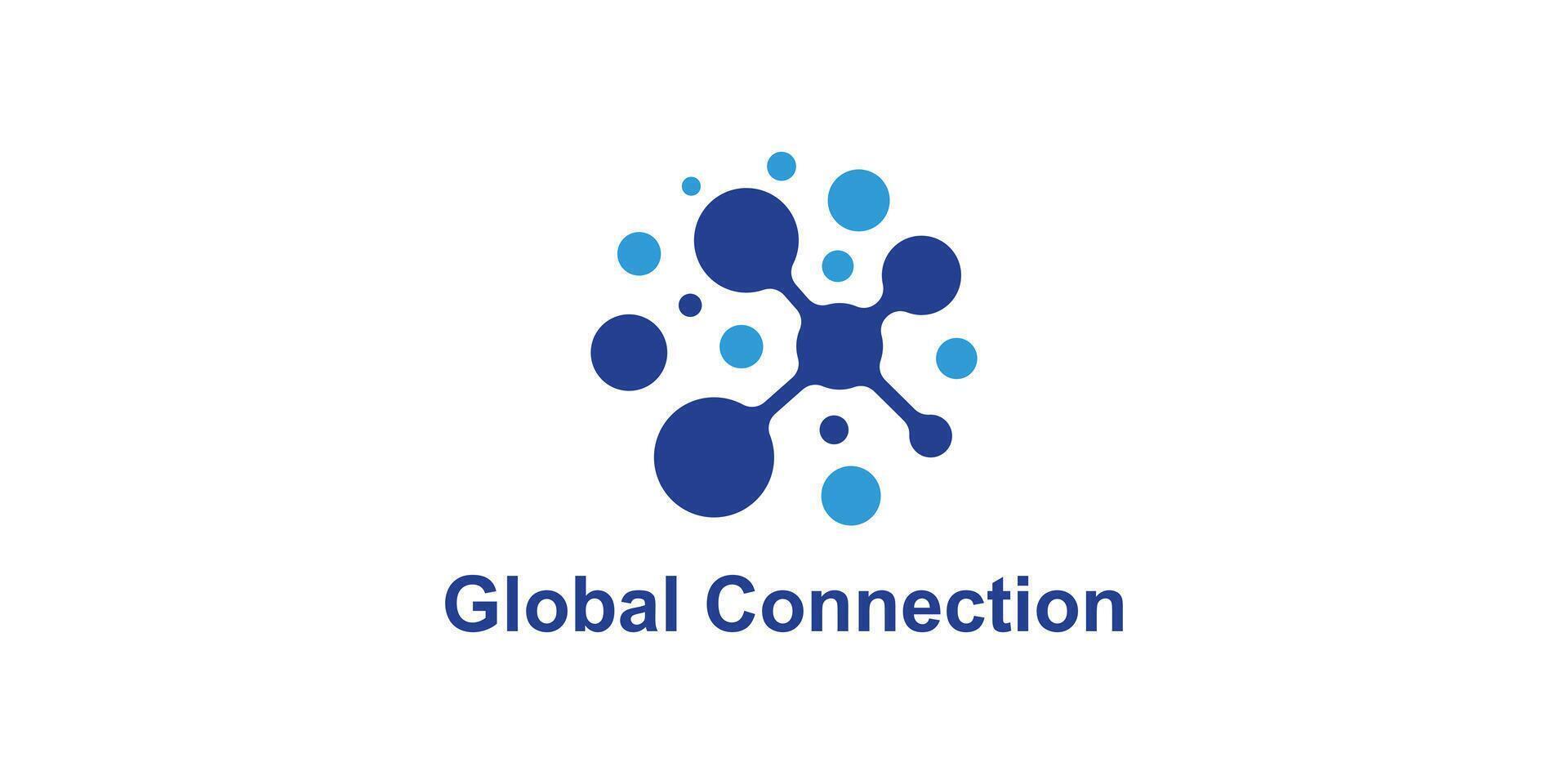 logo design global combination and connection,logo for global technology,internet,molecule,symbol,icon,idea,creative. vector