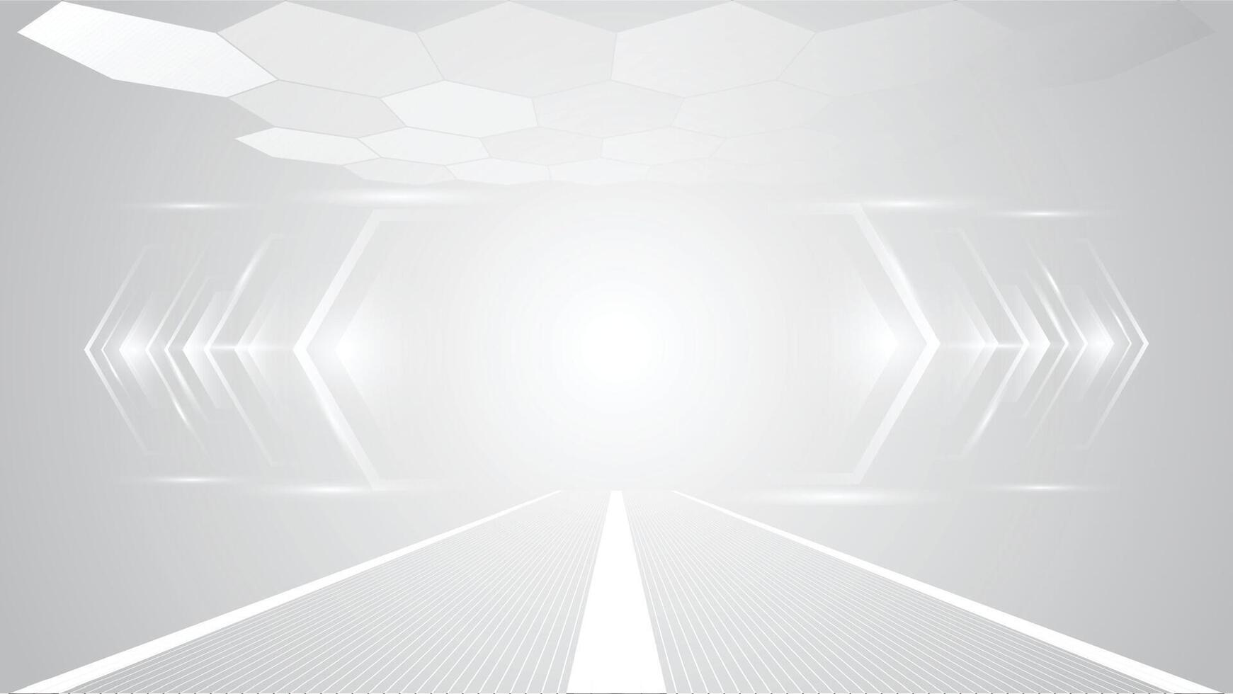 Abstract technology white gray background Hi-tech communication podium concept, technology, digital business, innovation, science fiction vector