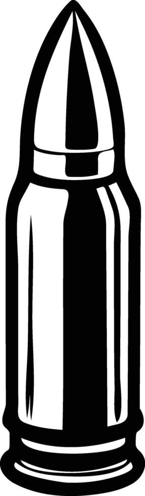 Bullet Silhouette Angled Perspective Available on EPS File vector