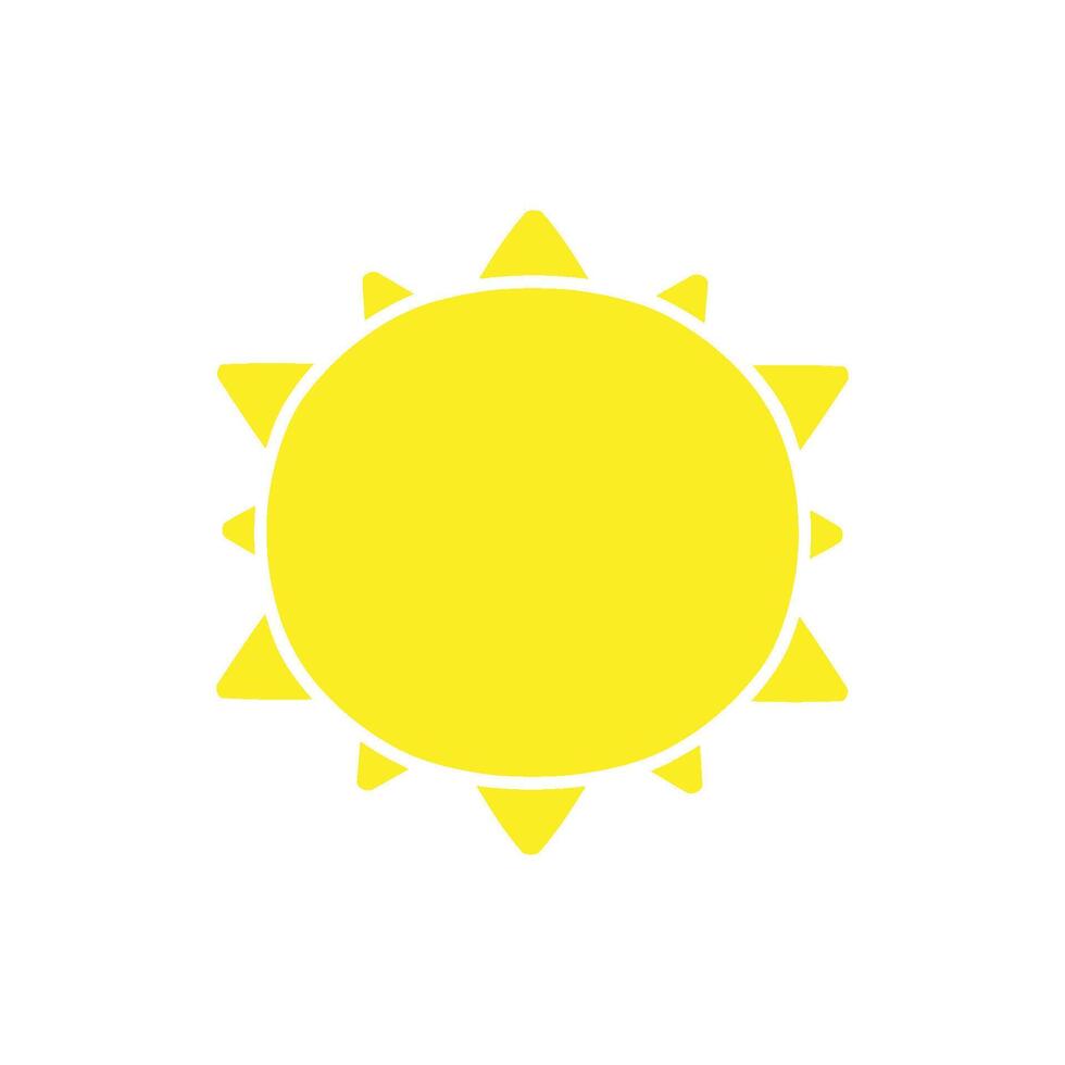Sun icon design isolated illustration vector