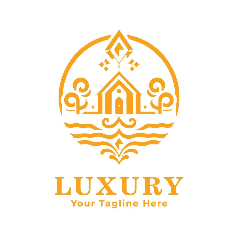 Simple Luxury Logo Design vector