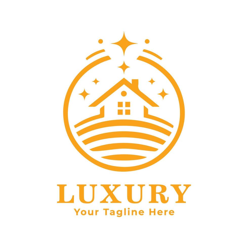 Logo Luxury Simple Design vector