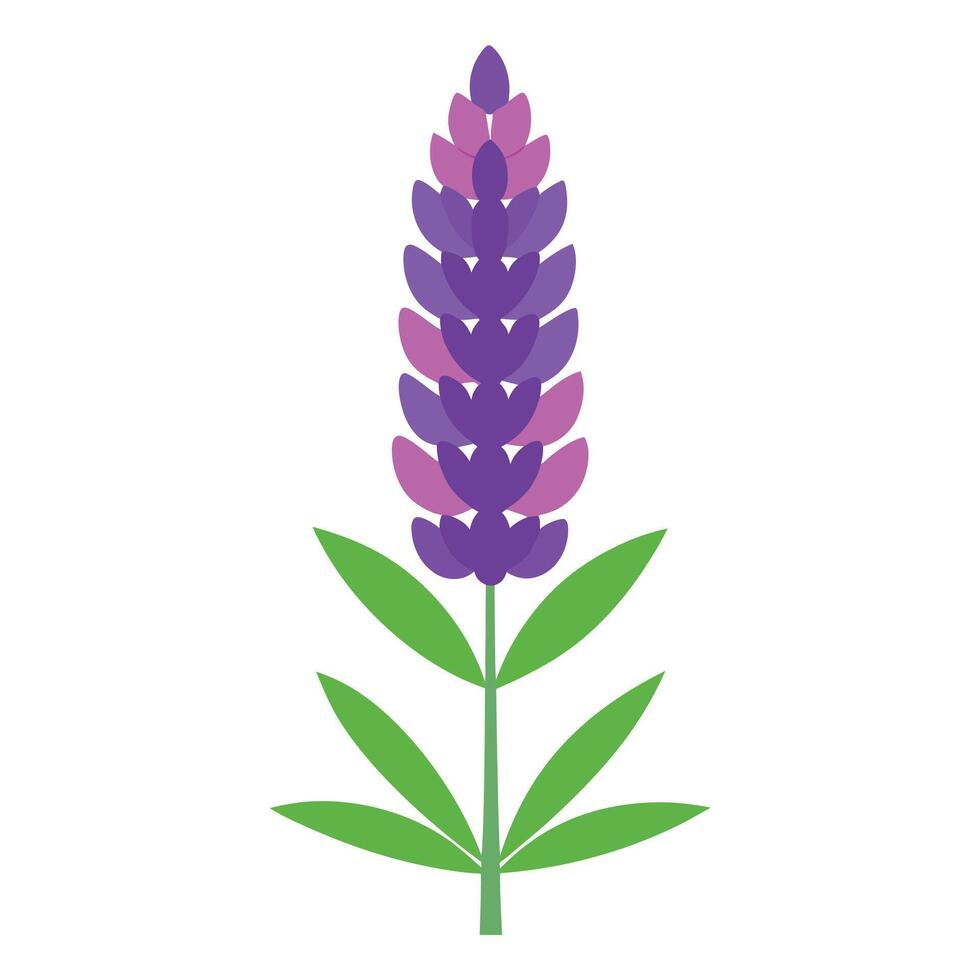 Lavender flower icon in flat style illustration vector