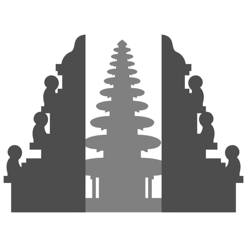 Balinese Temple Gate vector
