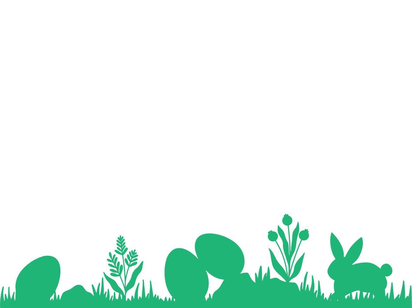 Easter Day Frame Background Illustration vector