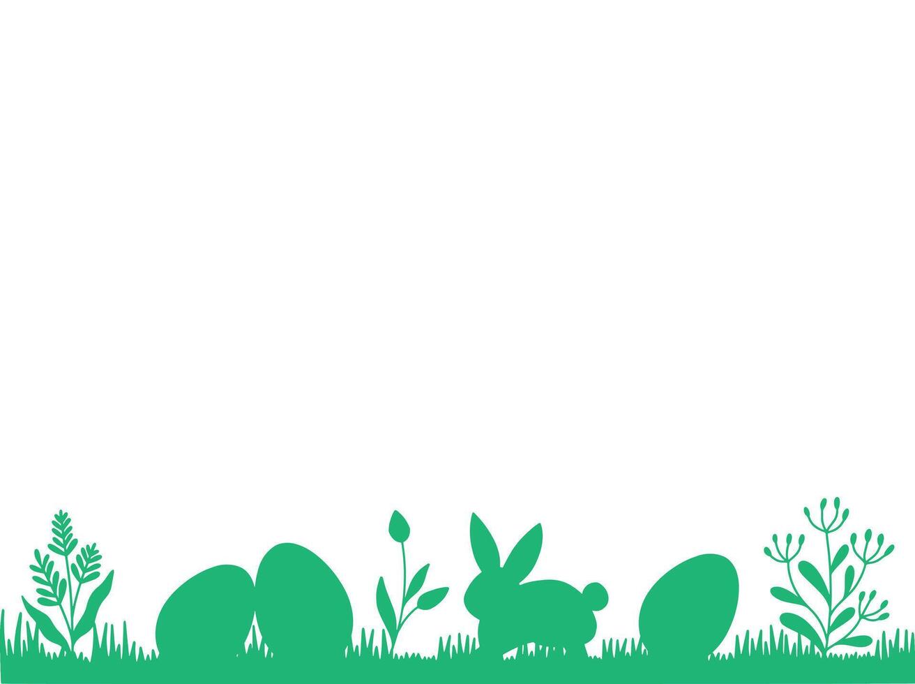 Easter Border Corner Frame Background vector