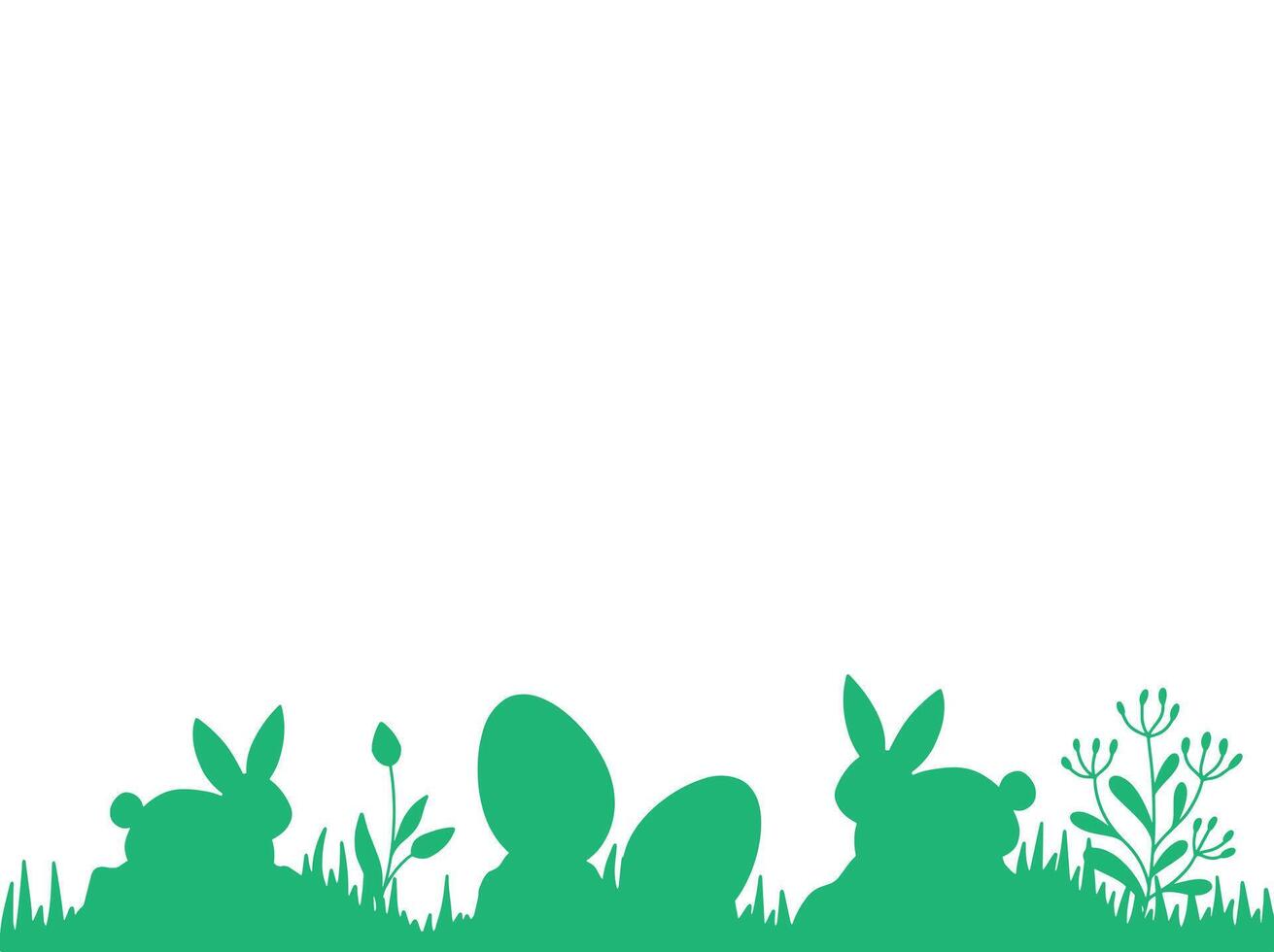 Easter Day Frame Background vector