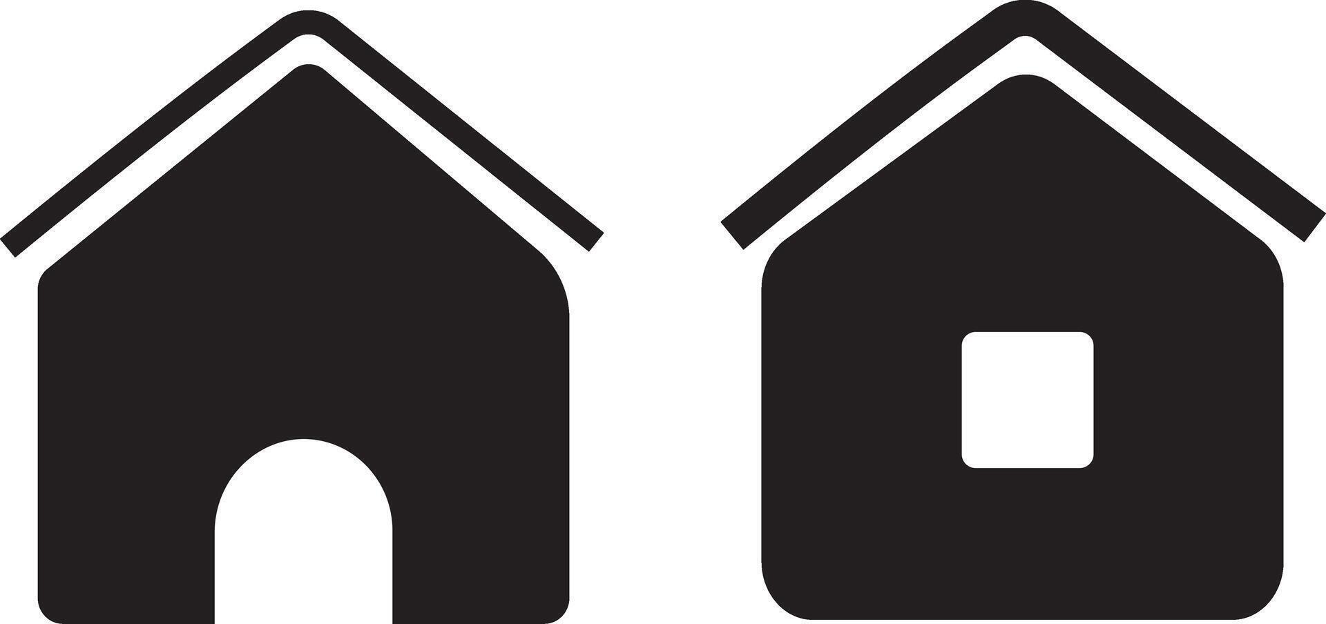 Web home flat icon, buildings, linear icons, Line with editable stroke vector
