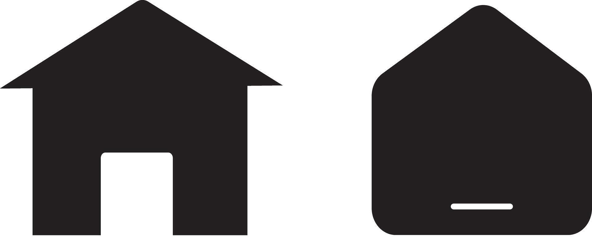 Home sign icon, Property line and flat symbol, Line with editable stroke vector