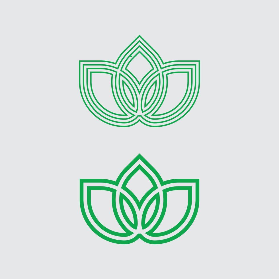 Geometric logo stock icon illustration tree leaf vector