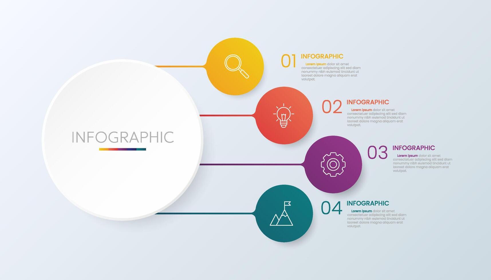 Business Process Infographic vector