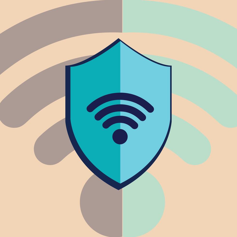 internet shield element design vector