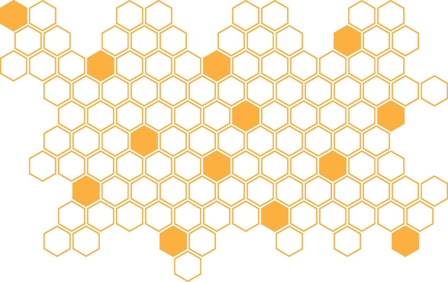modern simple abstract light orange color creative honeycomb polygon pattern that can be used as a background or texture vector