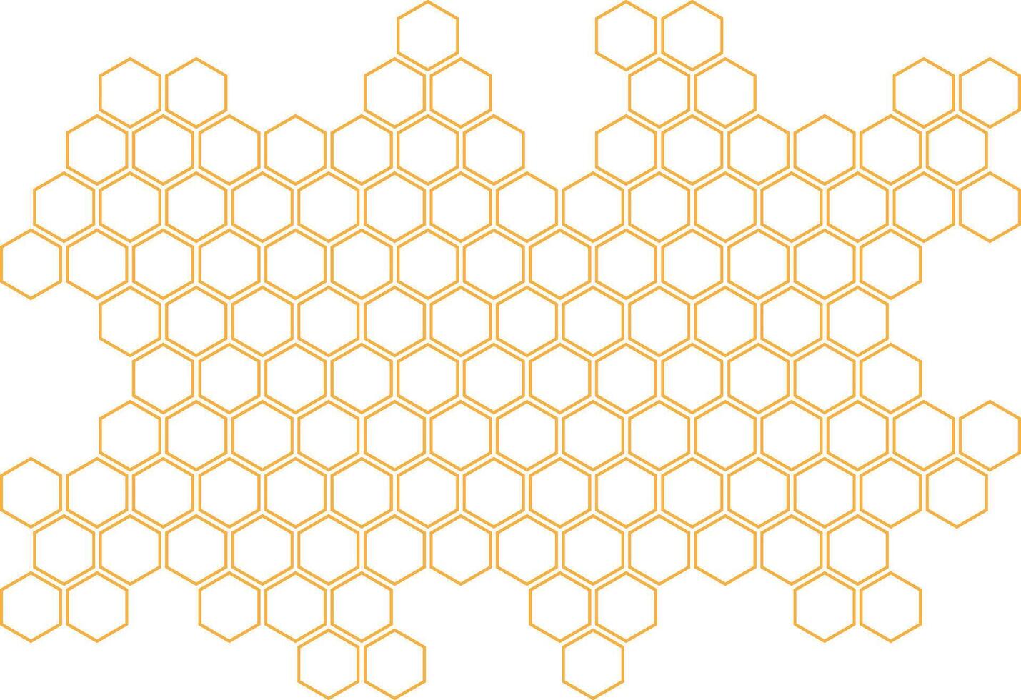 modern simple abstract orange color creative geometric hexagon honeycomb polygon pattern that can be used as a background or texture vector