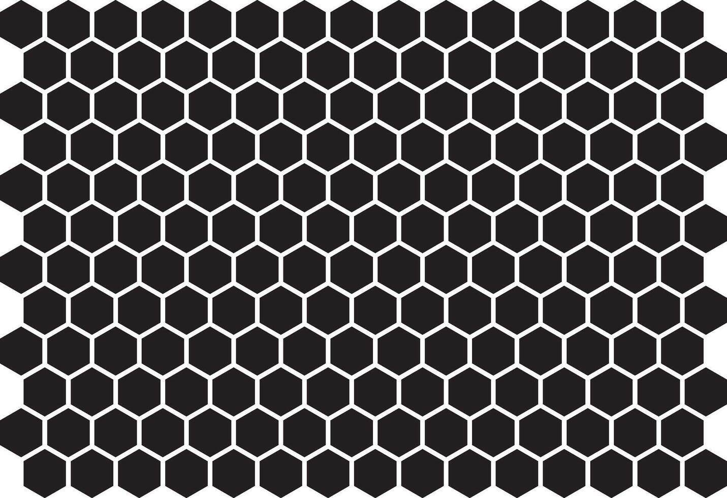 modern abstract black color creative honeycomb polygon pattern that can be used as a background or texture vector
